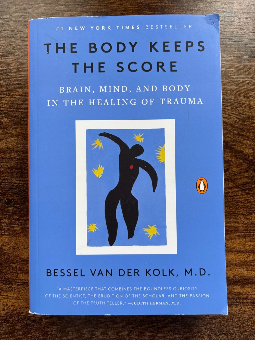 The Body Keeps the Score by Bessel van der Kolk, M.D. - Penguin Edition (Blue)